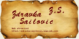 Zdravka Sailović vizit kartica